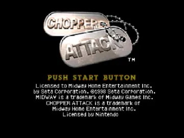 Chopper Attack (USA) screen shot title